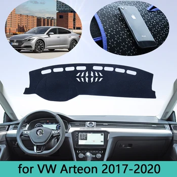Brūkšnys Kilimėlis prietaisų Skydelio Dangtelį Dashmat Tinka VW Volkswagen Arteon 2017-2020 automobilių Stilius Anti-sun Apsaugoti Kilimą, Automobilių Reikmenys Padas