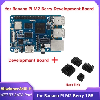 Dėl Bananų Pi M2 Uogų+4X Šilumos Kriaukle Plėtros Taryba Allwinner A40I Quad Core Cortex SATR Sąsaja Su Šilumos Kriaukle