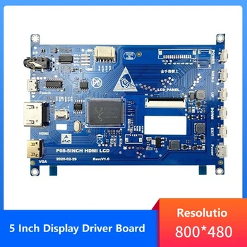 Paramos 800X480 LCD Jutiklinis Ekranas Vairuotojas Valdybos LCD Ekranas Vairuotojas Valdybos Aviečių Pi